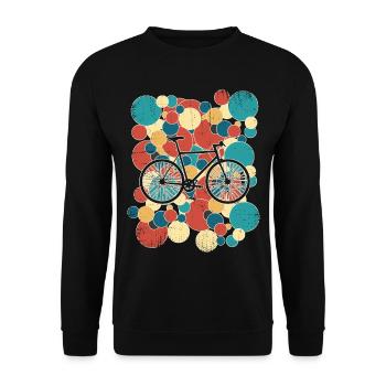 Bicycle workshop Bicycle fitter Bicycle - Unisex Sweatshirt - black - Front - Alina (178cm) & Michal (187cm)