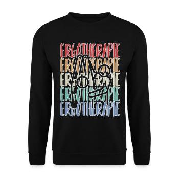 ERGOTHERAPEUTIN ERGOTHERAPIE - Unisex Pullover - Schwarz - Vorne - Alina (178cm) & Michal (187cm)