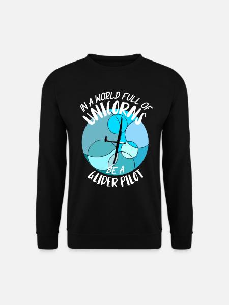 Glider Gliding Gliding Glider Flying - Unisex Sweatshirt - black