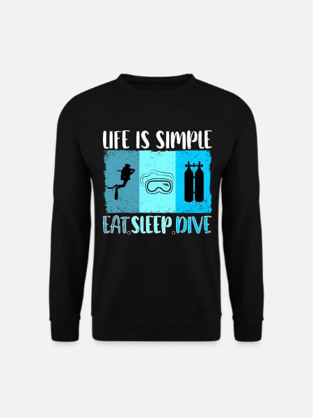 Divers Dive Apnea Scuba Divers Scuba Diving - Bluza unisex - czarny