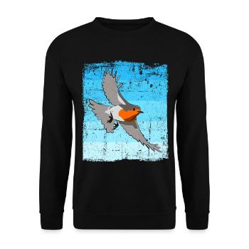 Bird Watching Birds Watching Birding Bird - Unisex Sweatshirt - black - Front - Alina (178cm) & Michal (187cm)