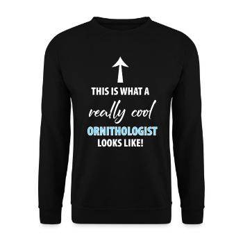 Bird Watching Birds Watching Birding Bird - Unisex Sweatshirt - black - Front - Alina (178cm) & Michal (187cm)