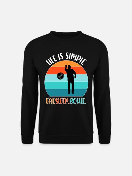Boule Petanque Boccia Boules - Unisex Sweatshirt - black