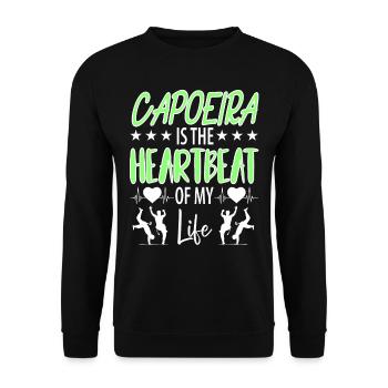 Capoeira - Sweat-shirt Unisexe - noir - Devant - Alina (178cm) & Michal (187cm)