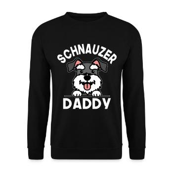 Schnauzer Daddy - Unisex Sweatshirt - black - Front - Alina (178cm) & Michal (187cm)