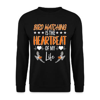 Bird Watching Birds Watching Birding Bird - Unisex Sweatshirt - black - Front - Alina (178cm) & Michal (187cm)