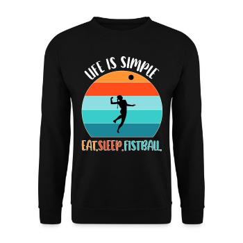 Fistball Fistball Joueurs Fistball Joueurs - Sweat-shirt Unisexe - noir - Devant - Alina (178cm) & Michal (187cm)