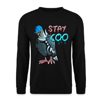 Bird Bird Watching Pigeons Birds Stay Coo Pigeon - Unisex Sweatshirt - black - Front - Alina (178cm) & Michal (187cm)