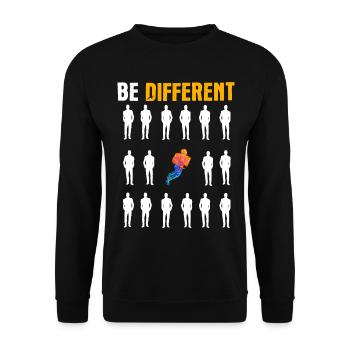 Cadeau de football américain de football américain - Sweat-shirt Unisexe - noir - Devant - Alina (178cm) & Michal (187cm)