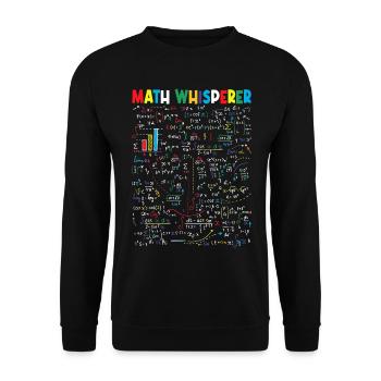 Math Whisperer - Unisex Pullover - Schwarz - Vorne - Alina (178cm) & Michal (187cm)