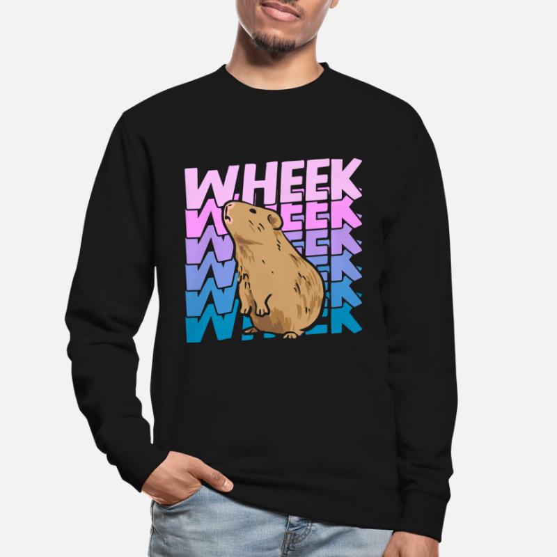 Wheek Cochon d’Inde Cadeau Cochon d’Inde Rongeur Sweat-shirt Unisexe