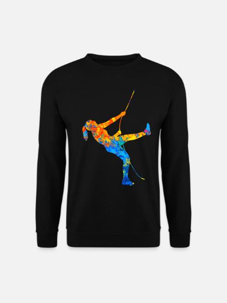 Bouldern Klettern Kletterer Boulderer Kletter - Unisex Pullover - Schwarz