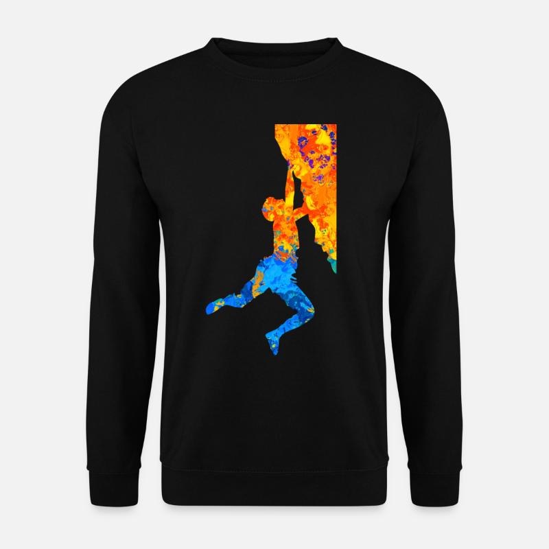 Bouldern Boulderer Boulder Klettern Kletterer - Unisex Pullover - Schwarz