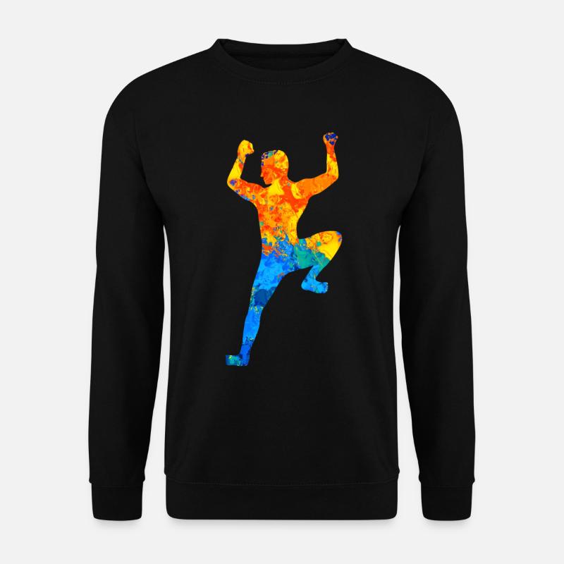 Bouldering Climbing Climber Boulderer Boulderer - Unisex Sweatshirt - black