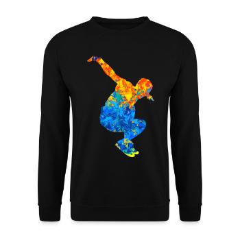 Parkour Parkour Runner Parcour Freerunner - Unisex Sweatshirt - black - Front - Alina (178cm) & Michal (187cm)