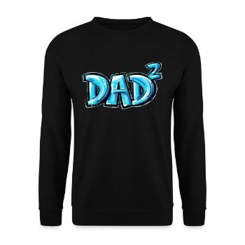 Pregnancy Announcement Dad second time 2 Children - Unisex Sweatshirt - black - Front - Alina (178cm) & Michal (187cm)