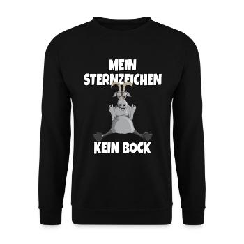 Le signe du zodiaque n’a pas de chèvre grosse paresseuse Capricorne - Sweat-shirt Unisexe - noir - Devant - Alina (178cm) & Michal (187cm)