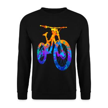 VTT VTT VTT Descente - Sweat-shirt Unisexe - noir - Devant - Alina (178cm) & Michal (187cm)