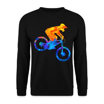 VTT VTT VTT Descente - Sweat-shirt Unisexe - noir - Devant - Alina (178cm) & Michal (187cm)