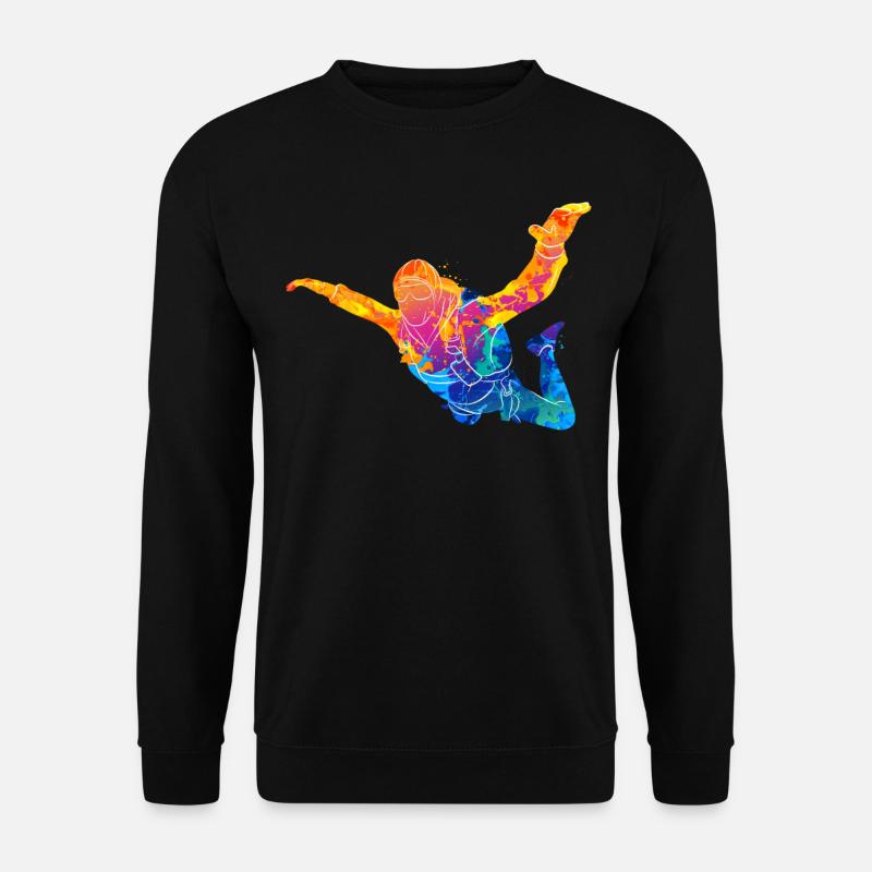 Parachute parachutisme parachutisme - Sweat-shirt Unisexe - noir