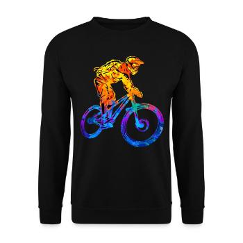 VTT VTT VTT Descente - Sweat-shirt Unisexe - noir - Devant - Alina (178cm) & Michal (187cm)