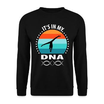 Gymnaste Handstand gymnastique gymnastique gymnastique - Sweat-shirt Unisexe - noir - Devant - Alina (178cm) & Michal (187cm)