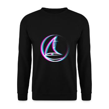 Saison de voile - Voilier - Sweat-shirt Unisexe - noir - Devant - Alina (178cm) & Michal (187cm)