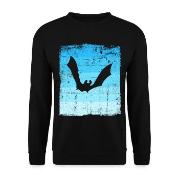 Bat Bats - Unisex Sweatshirt - black - Front - Alina (178cm) & Michal (187cm)