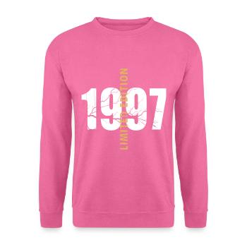 1997 Né dans les années 90 - Sweat-shirt Unisexe - rose - Devant