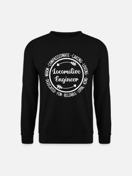 Lokomotivkonstrukteur Lokomotivführer Eisenbahnbremser - Unisex Pullover - Schwarz
