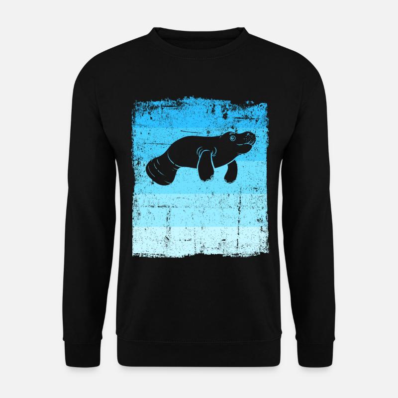 Manatees Funny Manatee - Unisex Sweatshirt - black