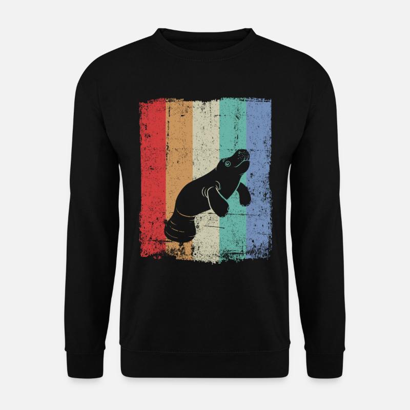 Manatees Funny Manatee - Unisex Sweatshirt - black