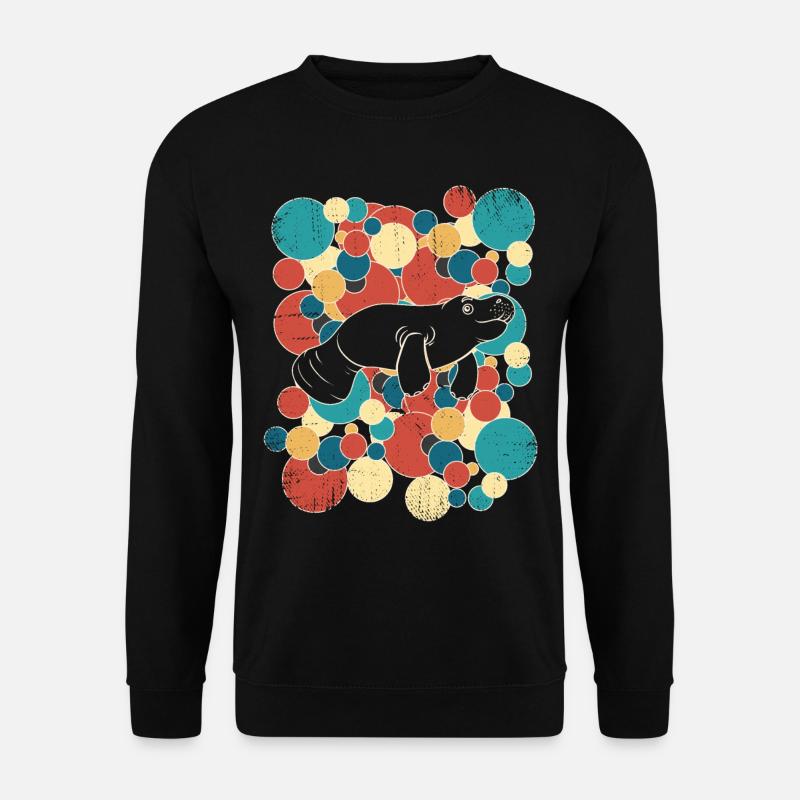 Seekühe Lustige Seekuh - Unisex Pullover - Schwarz