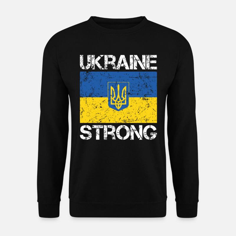 Ukraine stark - Unisex Pullover - Schwarz