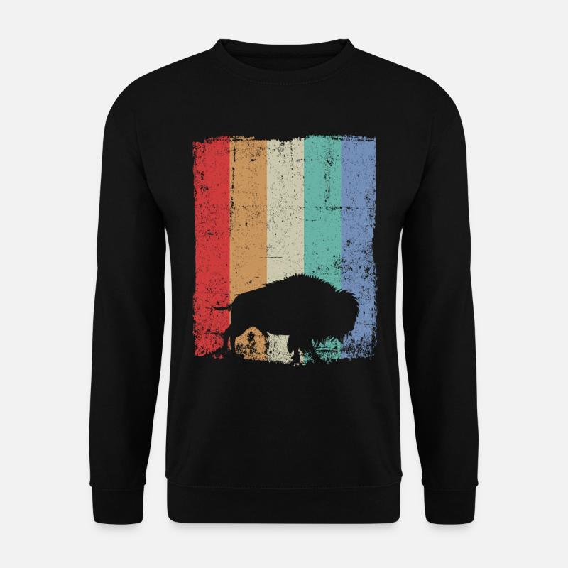 Bison Wisent - Unisex Pullover - Schwarz