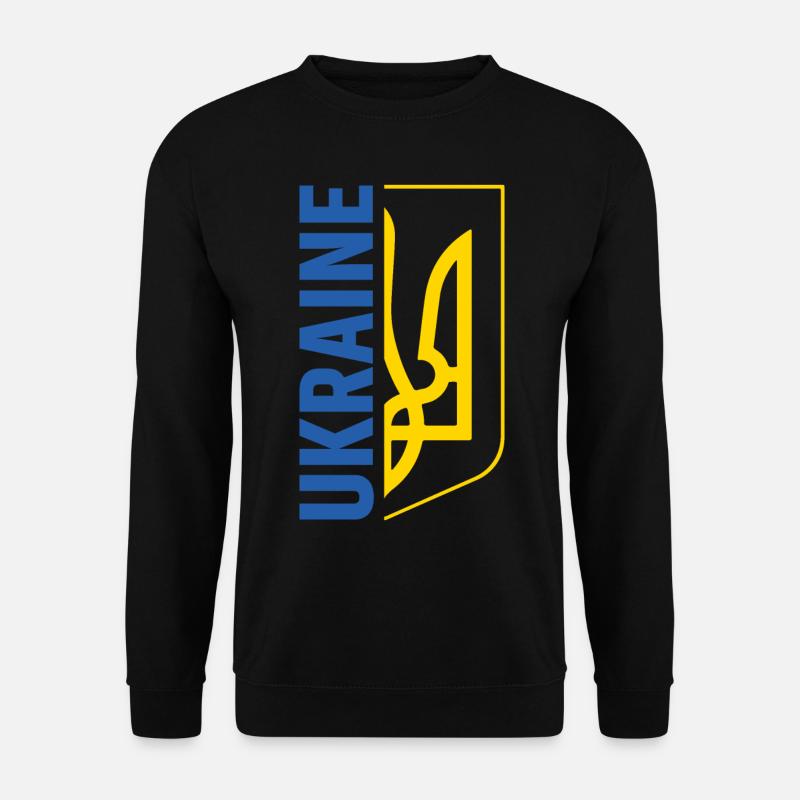 Ukraine Flagge Symbol - Unisex Pullover - Schwarz