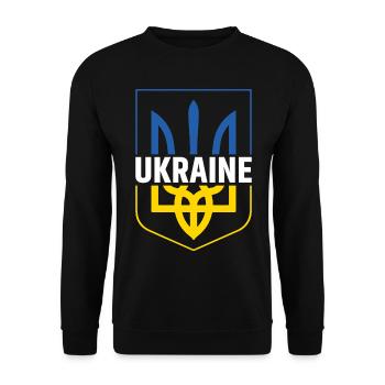 Ukraine - Unisex Sweatshirt - black - Front - Alina (178cm) & Michal (187cm)