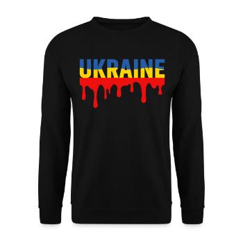 Ukraine - Unisex Sweatshirt - black - Front - Alina (178cm) & Michal (187cm)