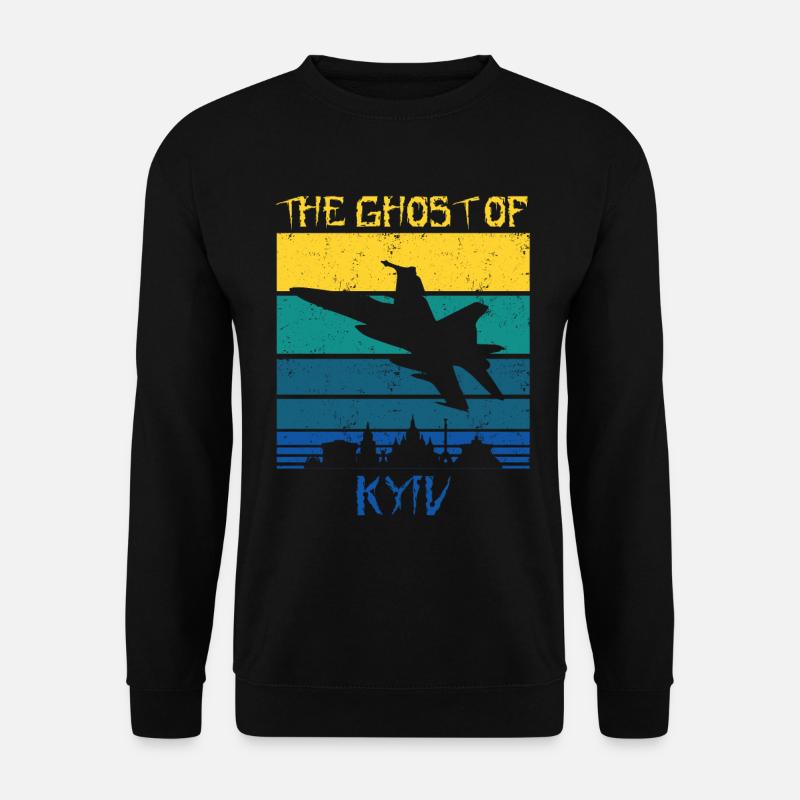 Der Geist von Kiew - Unisex Pullover - Schwarz