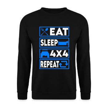 Offroad ATV Routine - Offroader Gift Idea - Unisex Sweatshirt - black - Front - Alina (178cm) & Michal (187cm)