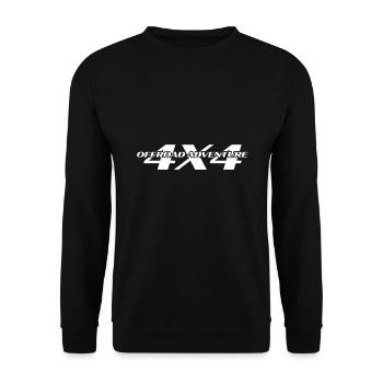 4x4 Off-Road Abenteuer - Unisex Pullover - Schwarz - Vorne - Alina (178cm) & Michal (187cm)