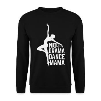 No Drama Mama - Unisex Sweatshirt - black - Front - Alina (178cm) & Michal (187cm)