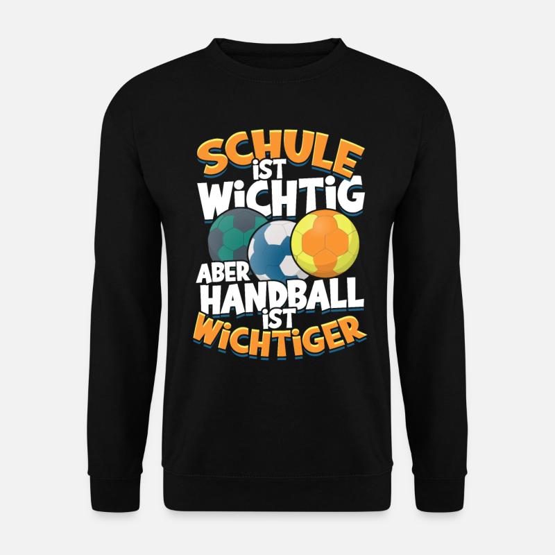 Kinder Handball Geschenk Handballer Sport Spieler - Unisex Pullover - Schwarz