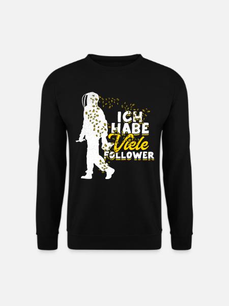Ich Habe Viele Follower Bienen Imker Geschenk - Unisex Pullover - Schwarz