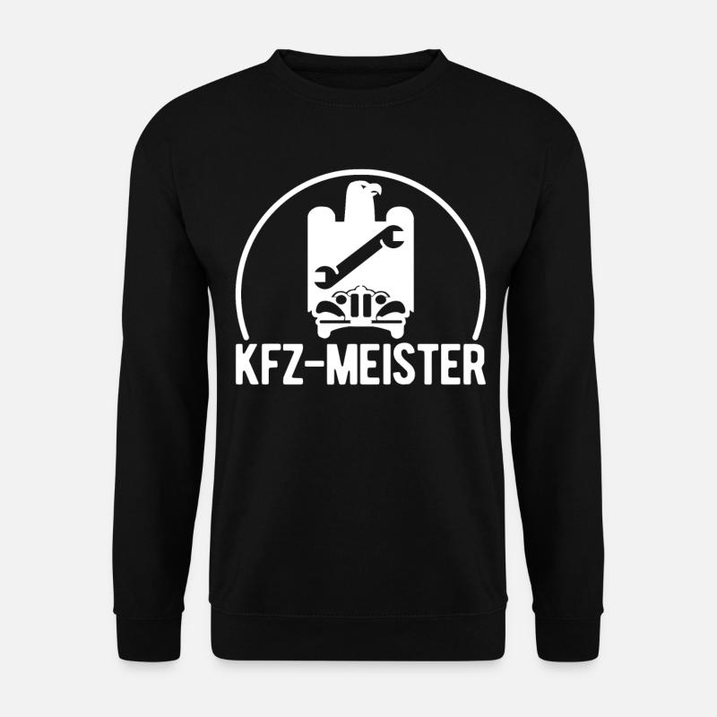 KFZ Meister KFz Mechaniker Meister Zunftzeichen - Unisex Pullover - Schwarz