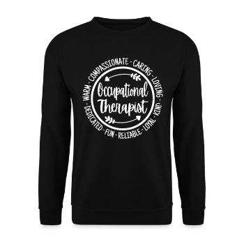 Ergothérapeute Ergothérapie - Sweat-shirt Unisexe - noir - Devant - Alina (178cm) & Michal (187cm)