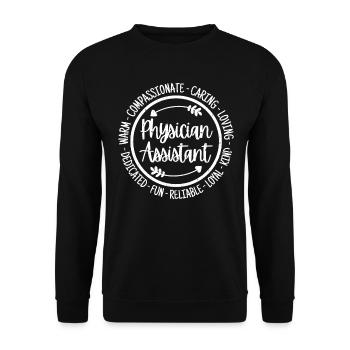 Médecins auxiliaires infirmières auxiliaires - Sweat-shirt Unisexe - noir - Devant - Alina (178cm) & Michal (187cm)