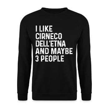 J’aime Cirneco Dell’etna et peut-être 3 personnes chien - Sweat-shirt Unisexe - noir - Devant - Alina (178cm) & Michal (187cm)