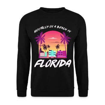 Miami Vacation America Floride - Sweat-shirt Unisexe - noir - Devant - Alina (178cm) & Michal (187cm)
