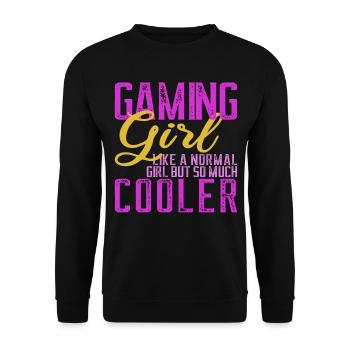 Jeux Vidéo Gamer Gaming Femmes - Sweat-shirt Unisexe - noir - Devant - Alina (178cm) & Michal (187cm)